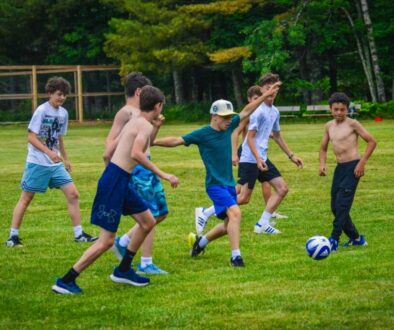 Soccerscrimmage at North Star Camp for Boys