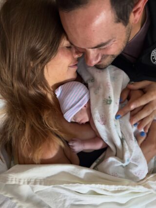 Beth and Andy are so excited to share the arrival of their baby girl Cameron, born on September 3rd.