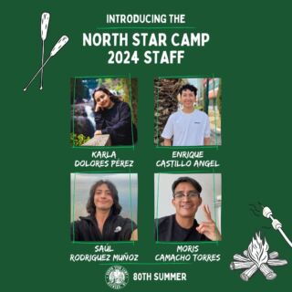 North Star is proud to have an incredible kitchen staff that makes the best food in all of camping. We’re fortunate to have many amazing cooks and kitchen assistants keeping everyone well fed throughout the summer.

In today’s Staff Spotlight, we welcome Karla, Enrique, Saúl and Moris to the team! #countdowntocamp #NSC80 🍽️🍳🍕🏕️