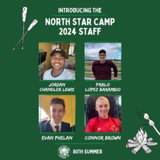 Today’s Staff Spotlight features four counselors who will be joining us from across the pond. 🛫🌍

One of our favorite things about hiring staff is finding amazing people from all over the world to share their cultures with the campers. With these four guys alone, we have the United Kingdom, Ireland, Scotland and Spain all represented! 🇬🇧🇮🇪🏴󠁧󠁢󠁳󠁣󠁴󠁿🇪🇸

Welcome to the North Star family to Jordan, Pablo, Evan and Connor! 🙌🏕️