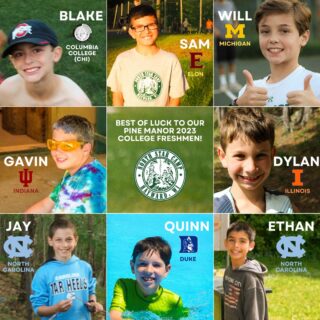 As the school year kicks off, we’re wishing our Pine Manor 2023 campers and staff the best of luck as they head off to college this fall! 📚🎒🎓