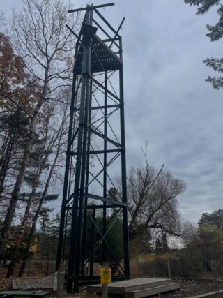The climbing wall had some major work done this fall. Both towers were sandblasted and repainted to ensure that they’ll be around for many years to come.